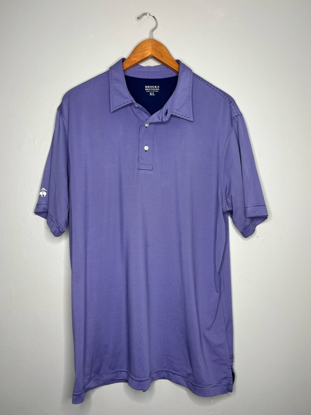 Brooks Brothers Performance Series Vintage Stripe Pique Polo Shirt B